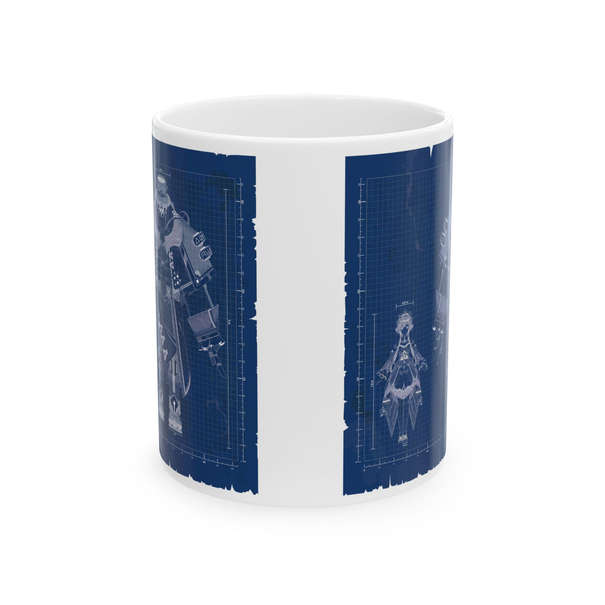 Sandrone & Pulonia Blueprint Ceramic Mug