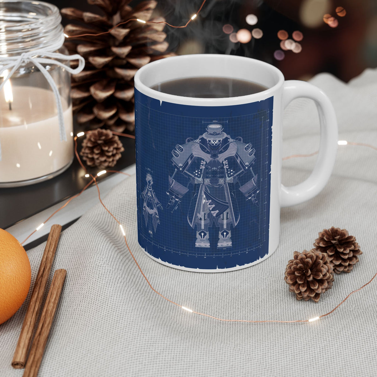 Sandrone & Pulonia Blueprint Ceramic Mug