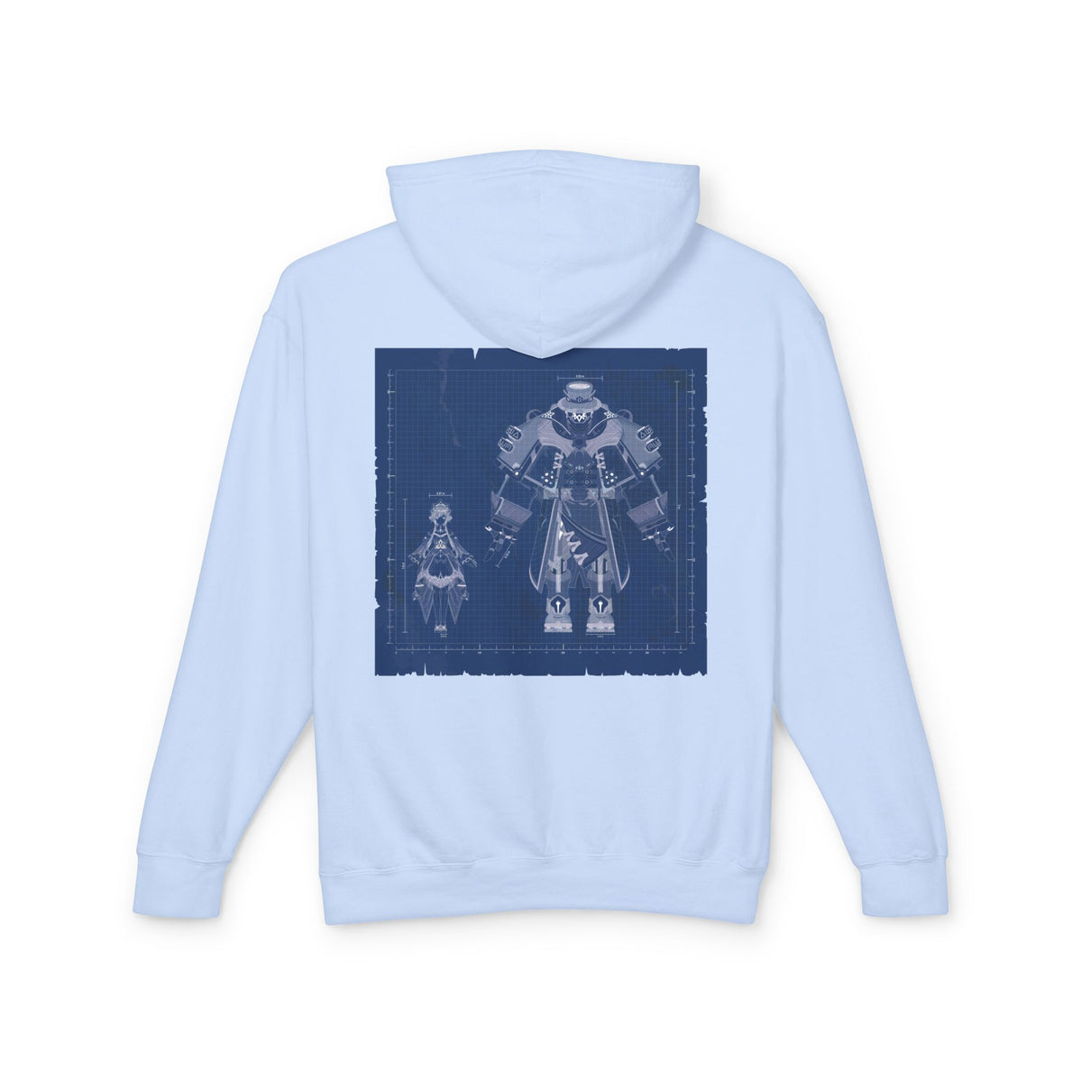 Sandrone & Pulonia Blueprint Unisex Lightweight Hooded Sweatshirt