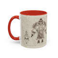 Sandrone & Pulonia Beige Blueprint Accent Coffee Mug