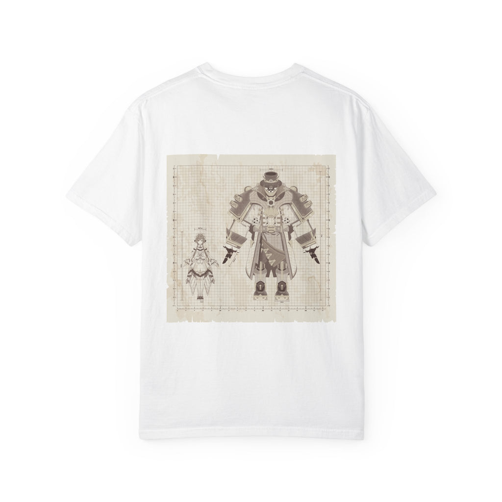 Sandrone & Pulonia Beige Blueprint Unisex T-shirt