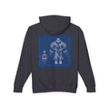Sandrone & Pulonia Blueprint Unisex Lightweight Hooded Sweatshirt