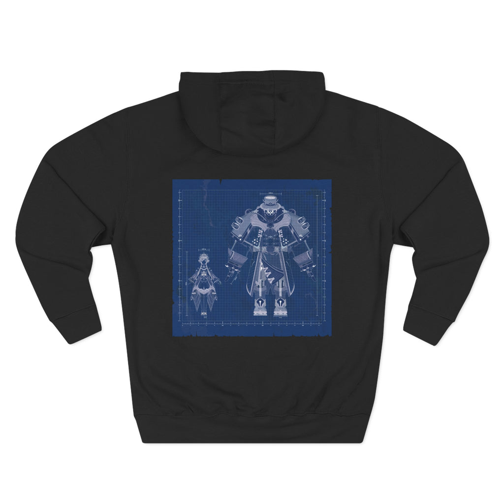 Sandrone & Pulonia Blueprint Unisex Fleece Hoodie