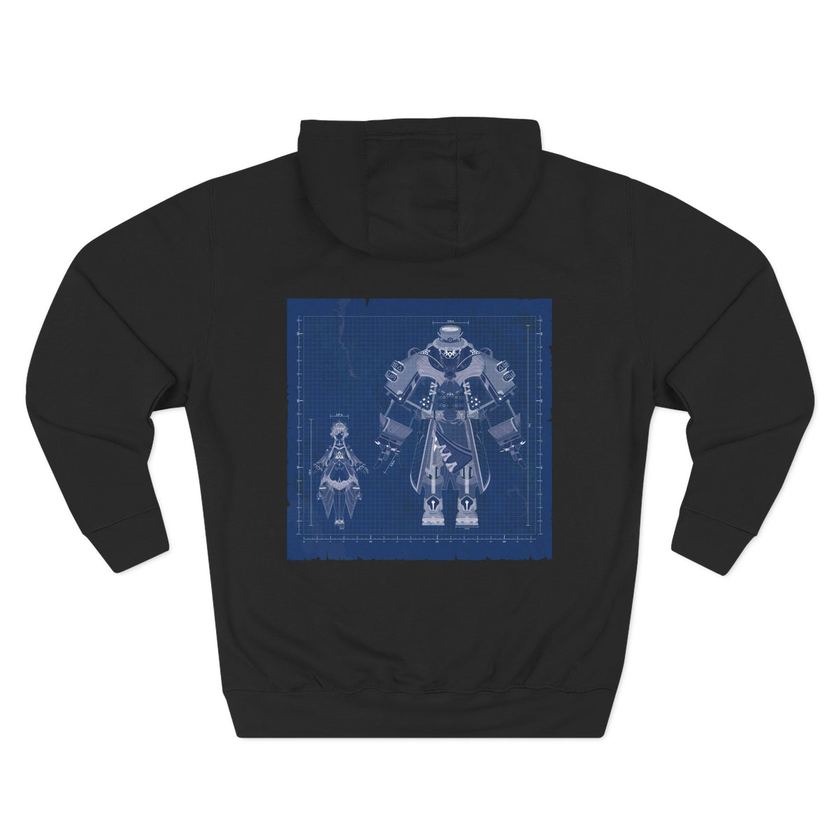 Sandrone & Pulonia Blueprint Unisex Fleece Hoodie