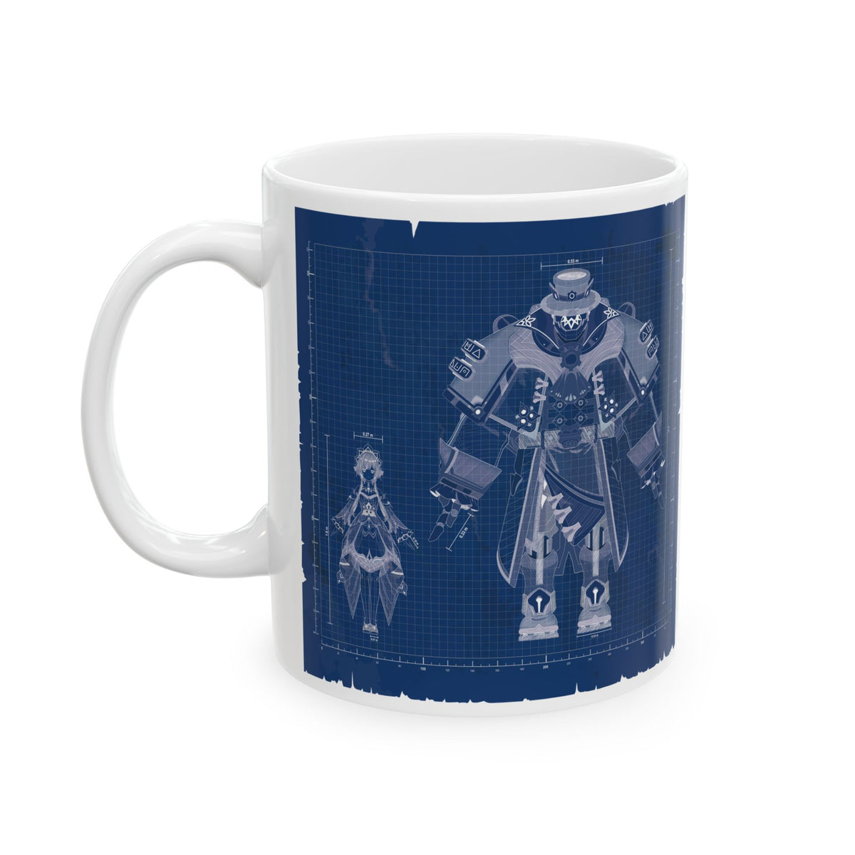 Sandrone & Pulonia Blueprint Ceramic Mug