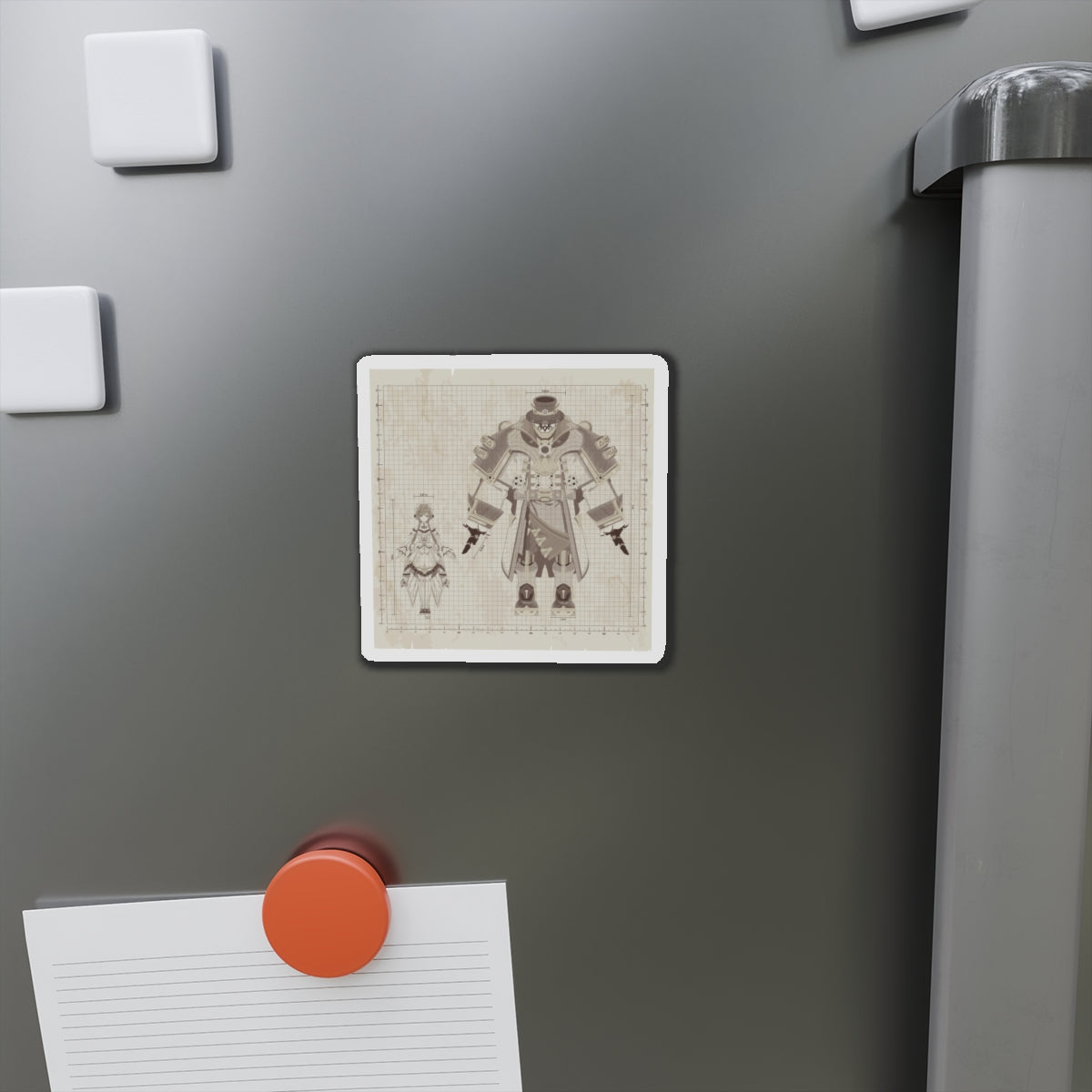 Sandrone & Pulonia Beige Bluprint Magnet