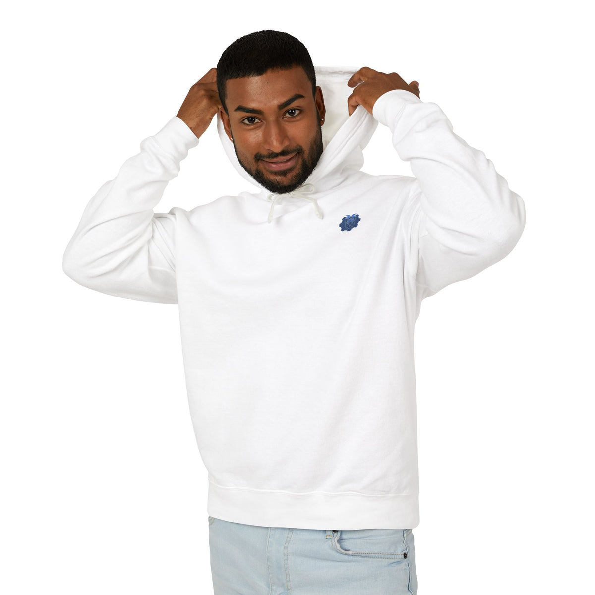 Sandrone & Pulonia Blueprint Unisex Lightweight Hooded Sweatshirt