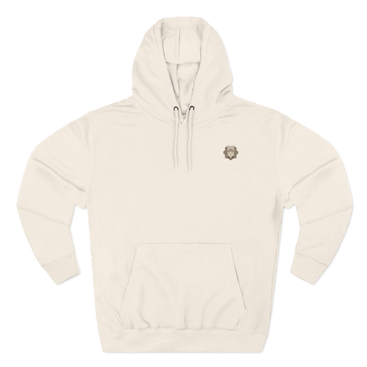 Sandrone & Pulonia Beige Blueprint Unisex Fleece Hoodie