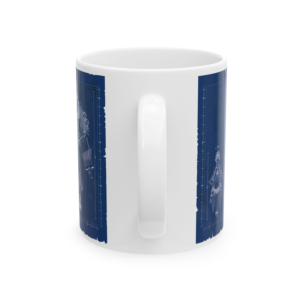 Sandrone & Pulonia Blueprint Ceramic Mug