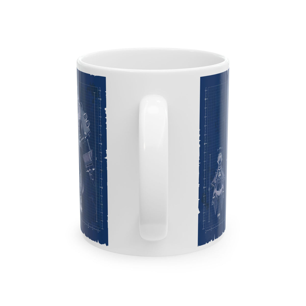 Sandrone & Pulonia Blueprint Ceramic Mug