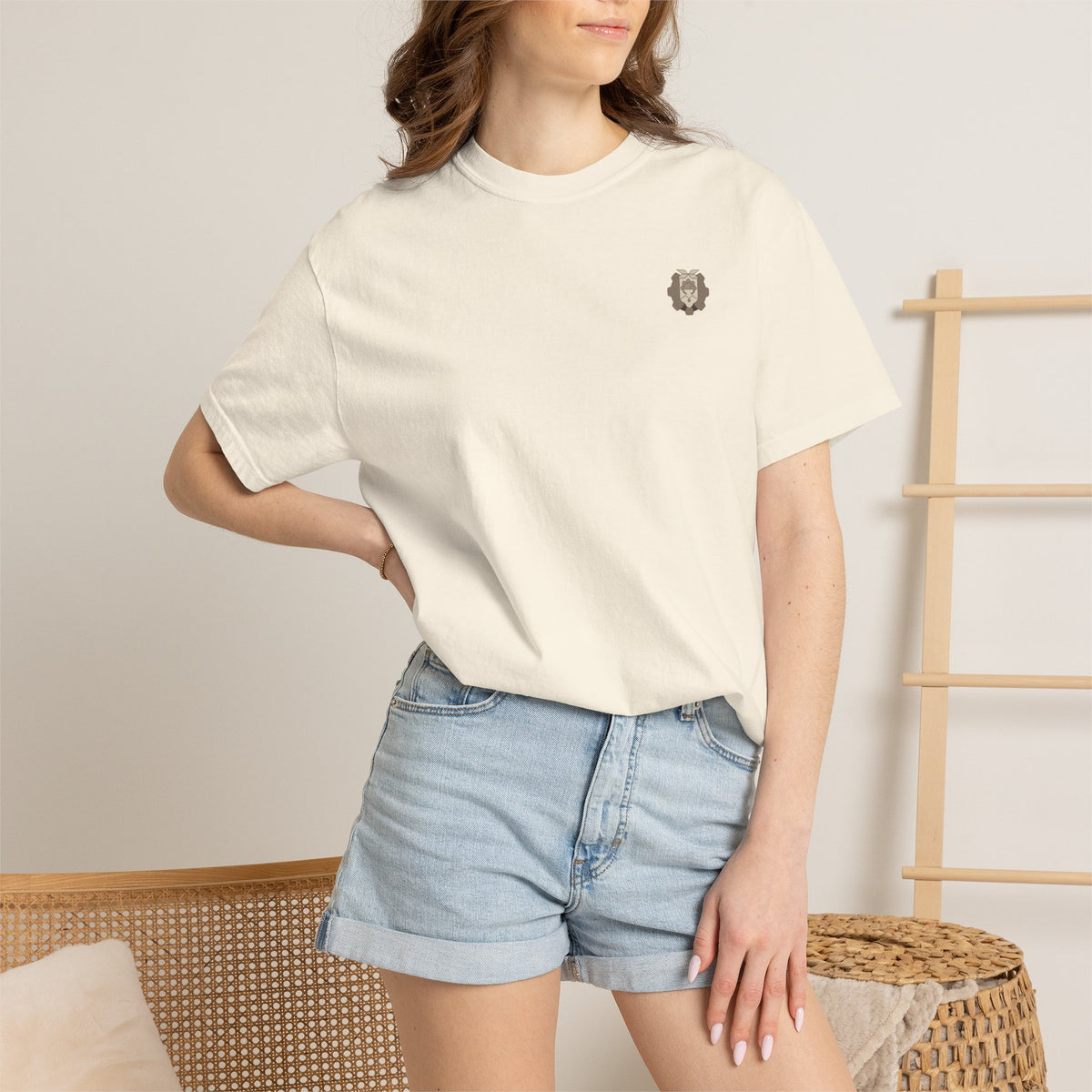 Sandrone & Pulonia Beige Blueprint Unisex T-shirt