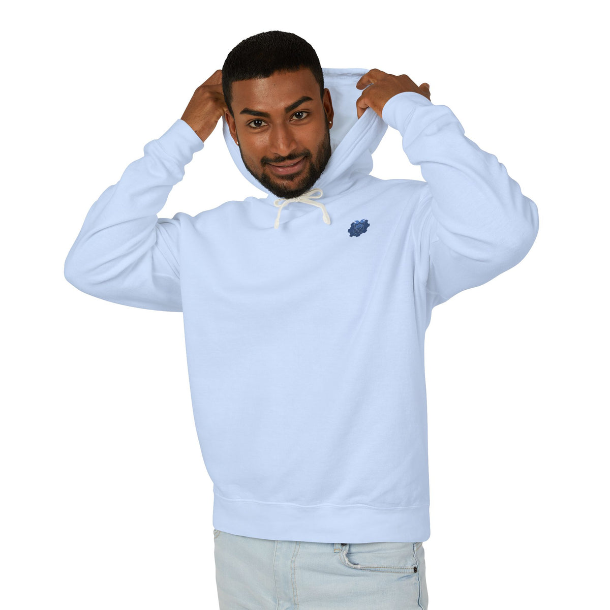 Sandrone & Pulonia Blueprint Unisex Lightweight Hooded Sweatshirt