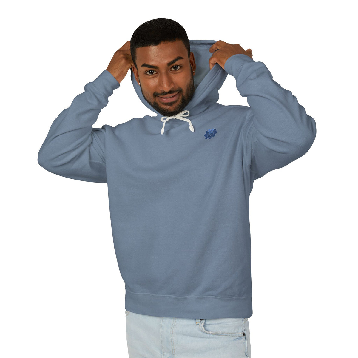 Sandrone & Pulonia Blueprint Unisex Lightweight Hooded Sweatshirt